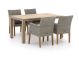 Intenso Lesa/ROUGH-S 160cm dining tuinset 5-delig