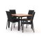 Kettler Diamond/Linosa 100cm dining tuinset 5-delig stapelbaar