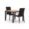 Kettler Diamond/Linosa 100cm dining tuinset 3-delig stapelbaar