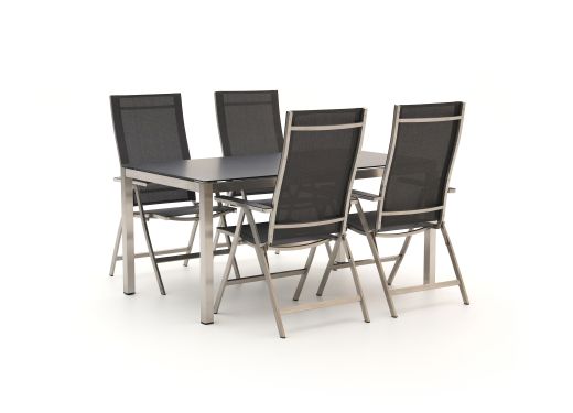 Bernstein Freiburg/Koblenz 160cm dining tuinset 5-delig verstelbaar