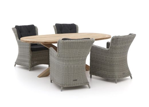 Intenso Milano/ROUGH-Y Ellips 200cm dining tuinset 5-delig