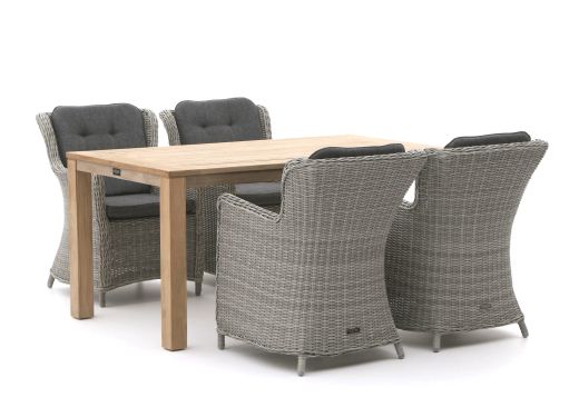 Intenso Milano/ROUGH-S 160cm dining tuinset 5-delig