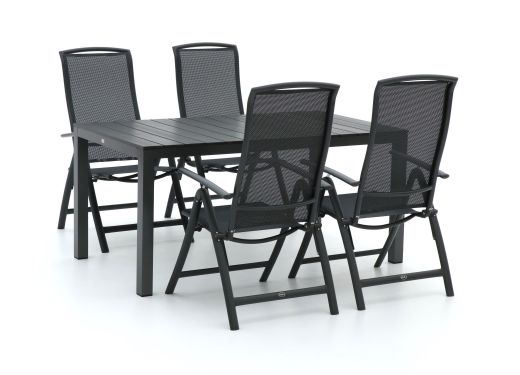 R&S Design Capri/Fidenza 160cm dining tuinset 5-delig verstelbaar