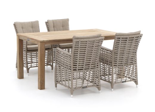 Manifesto Ortello/ROUGH-S 160cm dining tuinset 5-delig