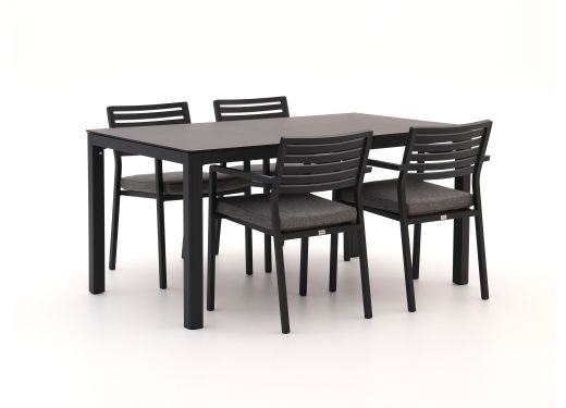 Bellagio Rumo/La Fonte 160cm dining tuinset 5-delig stapelbaar